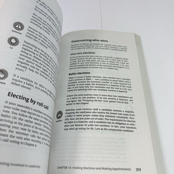 Robert's Rules for Dummies 4th Ed. by C. Alan Jennings PAPERBACK BOOK - Picture 9 of 12